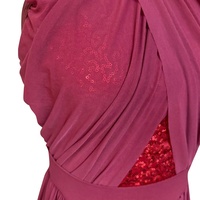 Robe de danse longue en maille à sequins et dos nu Baili BC032016, idéale pour la danse lyrique, le ballet, les compétitions de danse de salon et les entraînements.