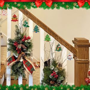 Custom Wooden Christmas <b>Tree</b> <b>Ornaments</b> DIY Paint Decoration Holiday Gift Set Personalized Logo Hanging Pendant Natural Handmade - Product Image 3