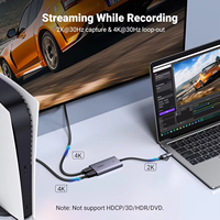 Carte de capture UGREEN CM726 HD-MI 2K 30 ips, sortie en boucle 4K, convertisseur vidéo HD-MI vers USB Type-C pour ordinateur, streaming en direct et enregistrement
