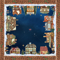 Nouveau Tapis de Mahjong Village de Noël 2026, Impression HD, Tapis de Table en Caoutchouc, Inodore, Antidérapant, Enroulable, Livraison Rapide pour Jeux de Société