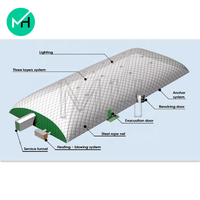 Tente dôme de court de tennis de salle de football de sport de structure supportée par air gonflable de haute qualité à vendre