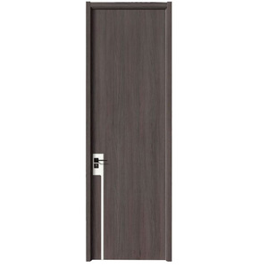 Puerta Interior Contemporánea de Madera Sólida con Diseño Curvo, Superficie Acabada, Apertura Manual, para Dormitorio - Product Image 5