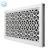Grille de ventilation décorative en aluminium de luxe - Diffuseur d'air de retour HVAC à motif personnalisé pour hôtels et bâtiments modernes
