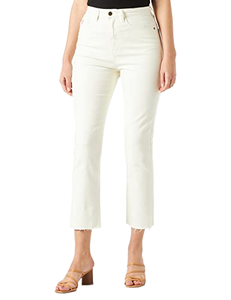 <span class=keywords><strong>Desigual</strong></span> Denim DAVINIA Jeans de Cintura Alta y Pierna Recta Blancos Talla 44 Mujer Nylon/Algodón - Product Image 1