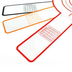 Tapis de cuisson pour <span class=keywords><strong>pain</strong></span> de 0,4 mm avec longue poignée, pour transfert de pâte à pizza, résistant aux hautes températures, antiadhésif, tapis de cuisson hollandais avec logo imprimé - Product Image 1