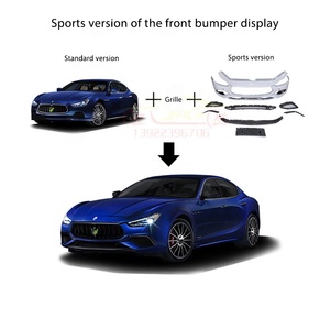 Kit de carrocería para <span class=keywords><strong>Maserati</strong></span> Ghibli 14-22 años modelo modificado nuevo sportsTROFEO envolvente trasero delantero parachoques delantero y trasero labio rejilla - Product Image 3