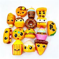 Jouets anti-stress en forme de hamburger simulé à rebond lent, vente en gros d'usine