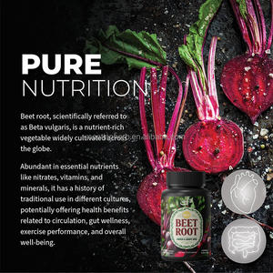 OEM Vegan integratore biologico estratto di radice di barbabietola rossa Capsule di barbabietola aminoacidi capsula di barbabietola supporta la pressione sanguigna - Product Image 4