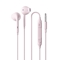 Écouteurs filaires semi intra-auriculaires 3,5 mm en gros avec micro et commande sur câble pour appels mains libres