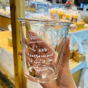 L tazza di vetro coreano per la casa tazza di tè e tè caffè stampa alfabeto <span class=keywords><strong>bicchieri</strong></span> per caffè Espresso tazze per bere fredde - Product Image 4
