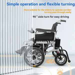 Oferta Especial Silla de Ruedas Eléctrica de Larga Duración con Baterí<span class=keywords><strong>a</strong></span> de Ácido para Pacientes y Personas Mayores con Ruedas Delanteras Grandes para Personas con Discapacidad - Product Image 3