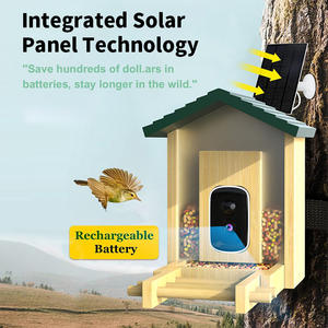 Nouveau observateur d'oiseaux Intelligent Icsee pour caméra mangeoire à oiseaux 5MP HD caméra de Vision nocturne caméra étanche à faible puissance à énergie solaire - Product Image 2