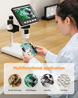 ALEEZI Inskam 307-C 1000X 4.3inch IPS OEM 0-40mm Electronic LCD Digital Microscope with LED Illumination and 1 Year Warranty