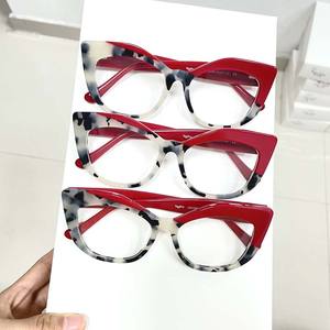 Montures de lunettes épaisses à monture intégrale carrées grises pour hommes et femmes, anti-lumière bleue, motif uni, taille <span class=keywords><strong>extra</strong></span> large, <span class=keywords><strong>protection</strong></span> des yeux - Product Image 6