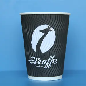 Tazza di carta monouso personalizzabile a doppio strato tazza di carta caffè