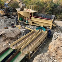 Planta Móvil de Lavado de Oro Aluvial de 30-50 TPH, Trommel Móvil de Oro de Fácil Operación para Cooperativas Mineras Medianas en África