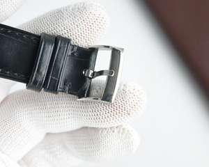 Montre-bracelet en cuir pour hommes, minimaliste, classique, automatique, mécanique, mouvement Miyota, boîtier en acier inoxydable, cristal saphir, 20mm - Product Image 6