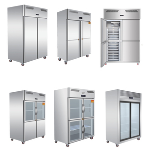 201 Stainless Steel Commercial Kitchen Refrigerator Single-Temperature Restaurant Vertical Deep Freezer 304 Upright Cool Fridge - Product Image 4