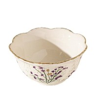 Vaisselle en céramique de luxe vintage de style français, service de table en porcelaine fine, motif végétal, série Herbes d'automne et Arbres, pièce unique
