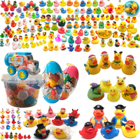 Ensemble cadeau de jouets de bain flottants en caoutchouc pour tout-petits et enfants, avec logo personnalisé, motifs canard, pingouin, baleine, en vinyle, sécuritaires et éducatifs