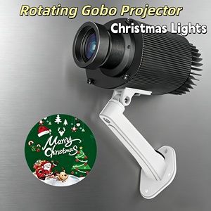<span class=keywords><strong>Projecteur</strong></span> Gobo Laser Personnalisé 25W en Promotion – Vente Directe Usine – Conception de Logo – Lumière LED Extérieure Rotative pour Noël - Product Image 1