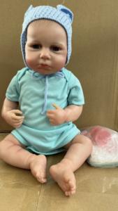 ตุ๊กตาทารกแรกเกิดสุดนุ่มเหมือนจริงของขวัญสำหรับทารกแรกเกิดเด็กผู้หญิงวัยหัดเดินพร้อมไวนิลเต็มตัว/ผ้าสไตล์ของเล่นขนาดเล็กขนาด18นิ้ว - Product Image 6