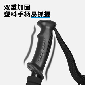 Aluminum Alloy Telescopic Trekking Pole 3 Section Lightweight Hiking <b>Stick</b> Rubber Tip Outdoor <b>Walking</b> <b>Stick</b> - Product Image 2