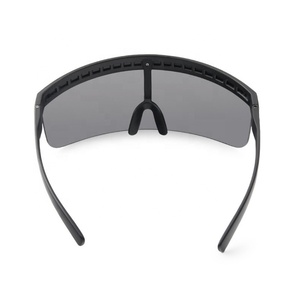 Lunettes de soleil de sport surdimensionnées coupe-vent et anti-poussière, monture plate en PC, lunettes de protection - Product Image 2
