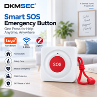 Bouton d'urgence SOS intelligent Tuya WiFi Zigbee sans fil pour personnes âgées avec alerte via application pour la sécurité à domicile