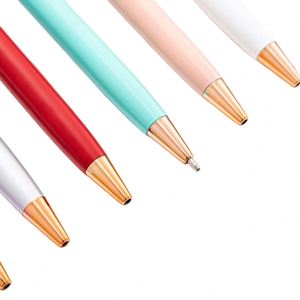 Luxury High-End Office Stationery Customized Logo <b>Colorful</b> Metal Ballpoint <b>Pens</b> Business Hotel <b>Pens</b> Promotional Gift for Office - Product Image 3