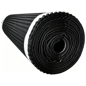 Tapis <span class=keywords><strong>de</strong></span> drainage à fossettes pour sous-sol, <span class=keywords><strong>rouleau</strong></span> <span class=keywords><strong>de</strong></span> 4' x 50' (1x20 m), 10 mm, pour drainage des zones à faible évacuation des eaux - Product Image 1