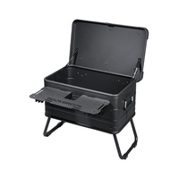 Table de travail portable ROCKBROOK 50L en aluminium avec cadre robuste et plateaux extensibles pour véhicule, aventure, camping, repas