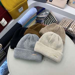 Gorro de Cachemira de Alta Calidad con Diseño de Calavera, Estilo Holgado, Mezcla de Lana Personalizada con Logotipo Metálico Bordado en 3D, Ecológico - Product Image 3