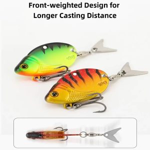 Nouvel ensemble de leurres <span class=keywords><strong>VIB</strong></span> en métal 5g 10g 15g, appâts artificiels durs pour la pêche à la carpe, au marlin, au bar et à la truite en eaux douces (lacs et rivières) - Product Image 2