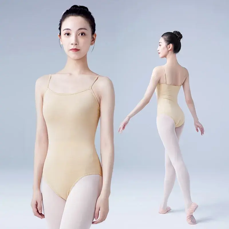 Alta Qualidade Meninas Crianças Sem Mangas Nude Ginástica Ballet Dança Collant Underwear
