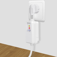 Prise de protection contre les fuites standard européenne, prise séparée 16A Prcd 240V, disjoncteur de circuit électrique, pack familial pour les voyages