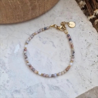Pulsera Delicada con Cuentas de Piedras Preciosas Facetadas de 4mm, Estilo Vintage, para Mujer, Piedra Natural Ajustable, Cristal Curativo, Aniversario