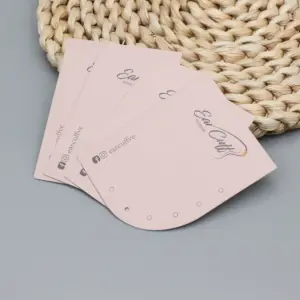 Atacado personalizado em forma de cartão de jóias em forma de colar cartão de brincos