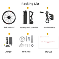 Kit de conversion de vélo électrique 36V 250W 350W 16" 20" 24" 26" 27.5" 28" 29" - Moteur de conversion pour vélo électrique - Roue avant/arrière