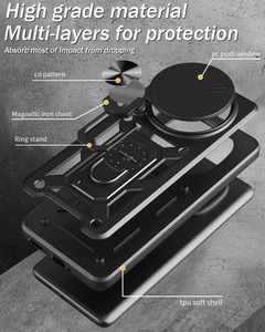 Ốp điện thoại trượt cho Redmi <span class=keywords><strong>Note</strong></span> 14 Pro Plus 5G <span class=keywords><strong>Note</strong></span> 14 Pro 4G cho Xiaomi POCO X7 X6 Pro C75, có giá đỡ camera - Product Image 6