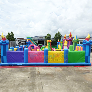 Parque de atracciones inflable gigante al aire libre, juegos inflables, casa de brinco, pista de obstáculos, equipos de juegos infantiles - Product Image 5
