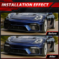 Feux de jour à LED DRL pour Porsche 718 2017-2022, en stock, pour pare-chocs avant, clignotants, feux antibrouillard