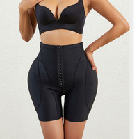 Culottes gainantes pour femmes avec coussinets de hanche, ceinture à boucle, coussinets de hanche pour femmes, rehausseur de forme corporelle avec crochet pour les fesses