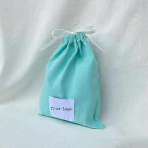 Factory-Price Customized Cotton <b>Drawstring</b> <b>Pouch</b> 100% Organic Cotton Reusable Bag - Product Image 3