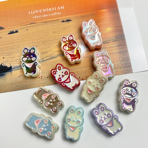 Handmade DIY điện thoại di động chuỗi Phụ Kiện Đầy Màu sắc UV Acrylic giọt dầu gấu Ultraman Bunny thẳng lỗ đính cườm phụ kiện - Product Image 2