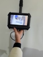Caméra d'inspection télescopique industrielle avec caméra de 40 mm, rotation panoramique et inclinaison à 360 degrés, longueur de test de 3,5 m, écran de 4,5 pouces