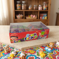 Bonbons durs fruités avec sauce piquante, friandise interactive croustillante et sucrée en boîte pour une explosion de saveurs à chaque bouchée