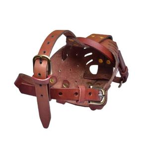 Bozales ajustables de cuero para mascotas, boquillas antimordeduras para perros, de buena calidad - Product Image 2