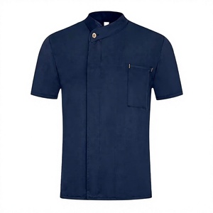 Men Women Short Sleeve Work Wear Chef <b>Jackets</b> Spring-Summer Hotel Western Restaurant-Kitchen Chef's Short-Sleeve Breathable - Product Image 1