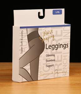 Emballage en carton Boîtes en papier rectangulaires Paquet avec crochet pour accrocher dans le magasin pour leggings collants <span class=keywords><strong>bas</strong></span> Inderwear - Product Image 3